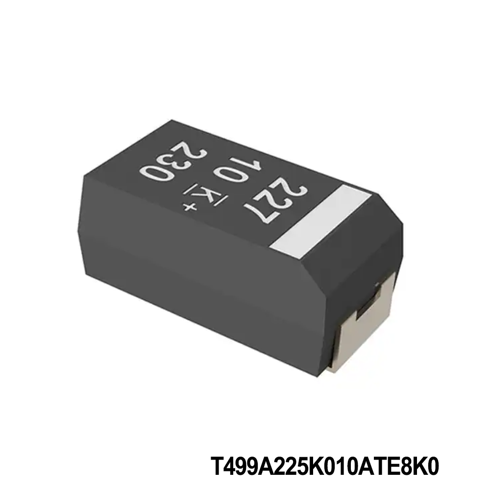 KEMET T499A225K010ATE8K0 Tantalum Capacitors - Solid SMD 10V 2.2uF 1206 10% ESR=8ohms