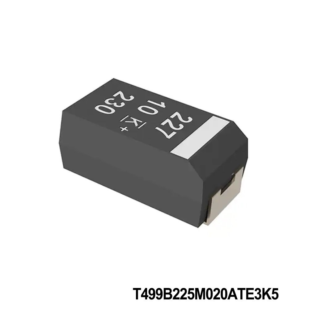 KEMET T499B225M020ATE3K5 Tantalum Capacitors - Solid SMD 20V 2.2uF 1311 20% ESR=3.5Ohms AECQ200