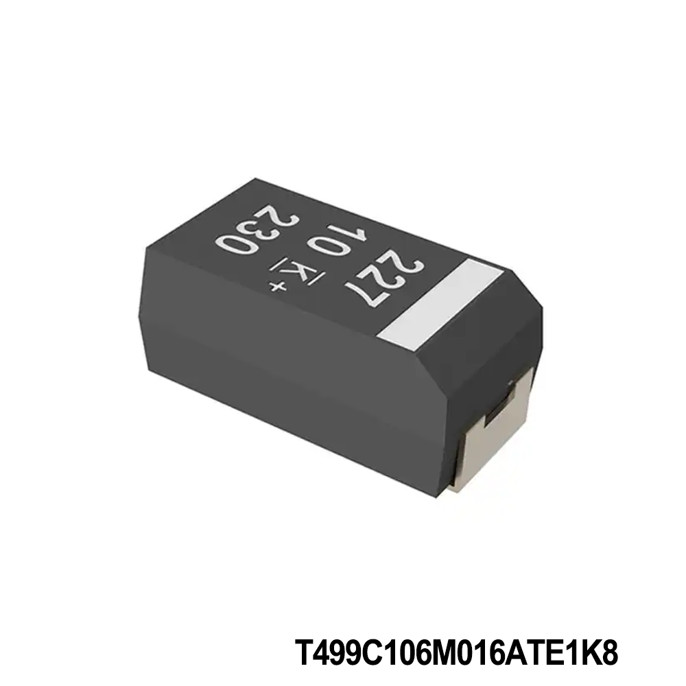 KEMET T499C106M016ATE1K8 Tantalum Capacitors - Solid SMD 16V 10uF 2412 20 % ESR=45mOhms AECQ200