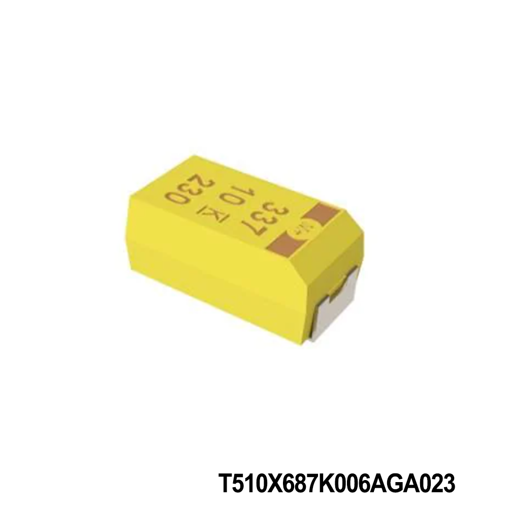KEMET T510X687K006AGA023 Tantalum Capacitors - Solid SMD 6.3V 680uF 2917 10% ESR=23mOhms AECQ200