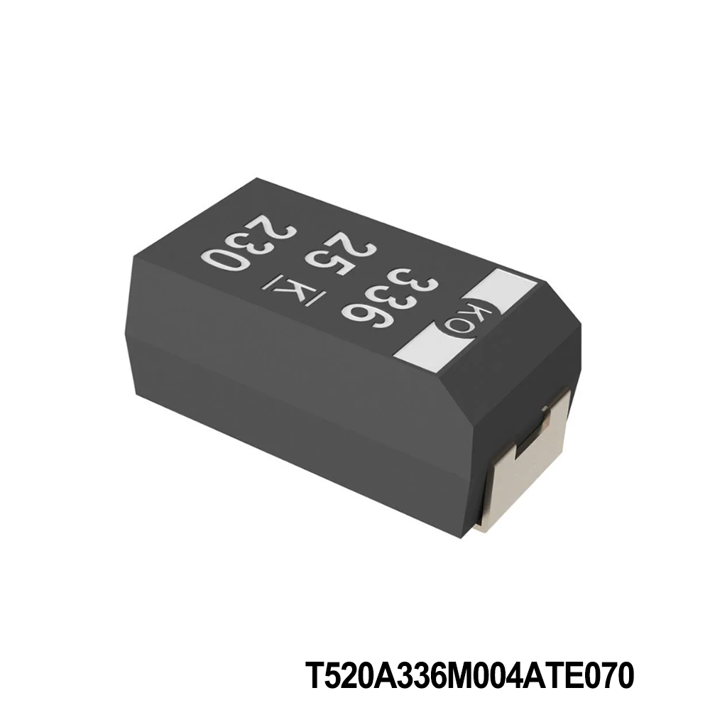 KEMET T520A336M004ATE070 Tantalum Capacitors - Polymer 4V 33uF 1206 20% ESR=70mOhms