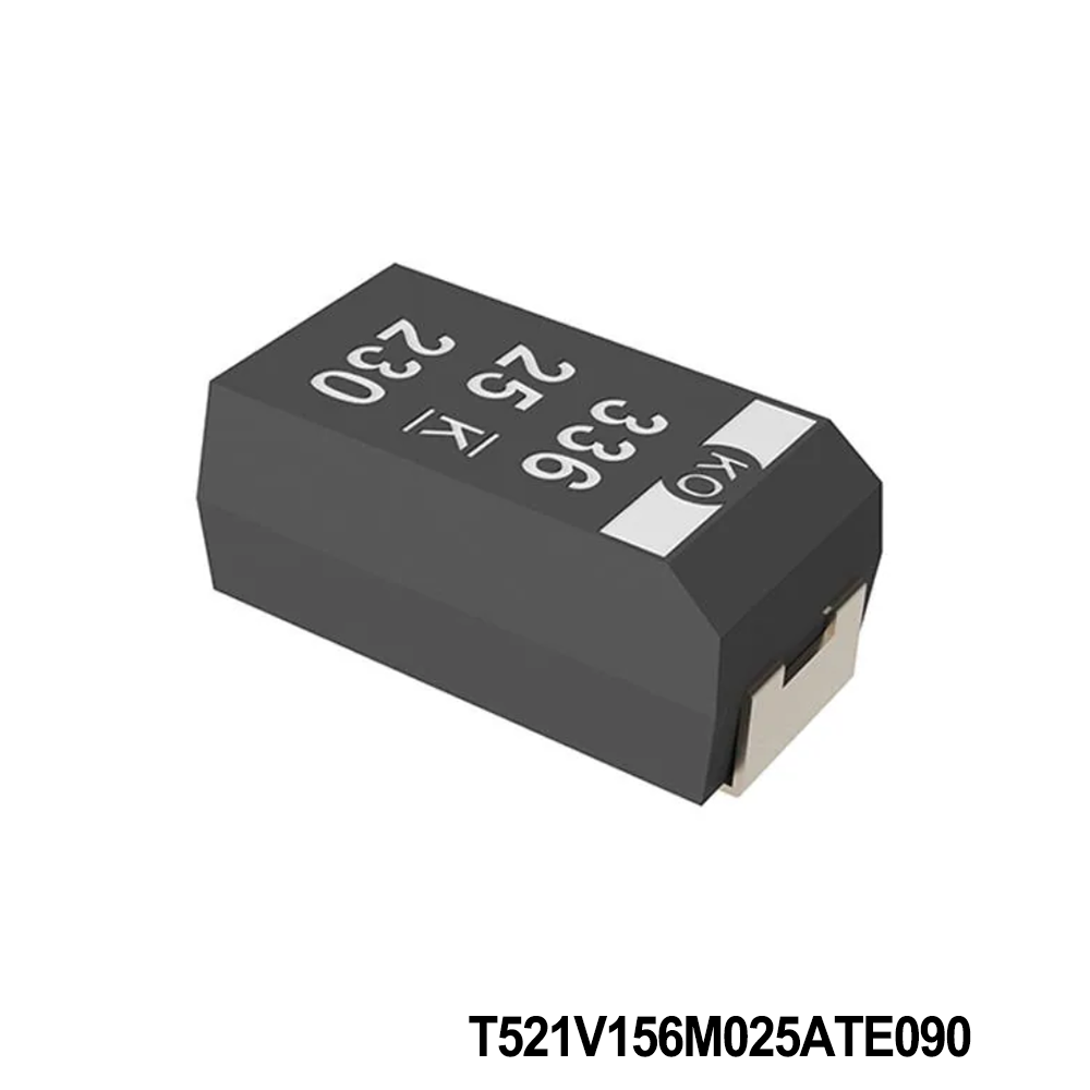 KEMET T521V156M025ATE090 Tantalum Capacitors - Polymer 25V 15uF 2917 20% ESR=90mOhms
