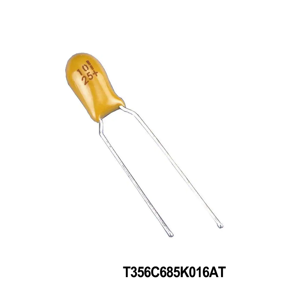 KEMET T356C685K016AT Tantalum Capacitors - Solid Leaded 16V 6.8uF 10% LS=5.08mm