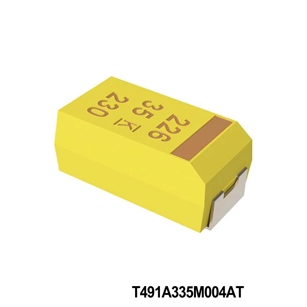 KEMET T491A335M004AT Tantalum Capacitors - Solid SMD 4V 3.3uF 1206 20% ESR=8ohms