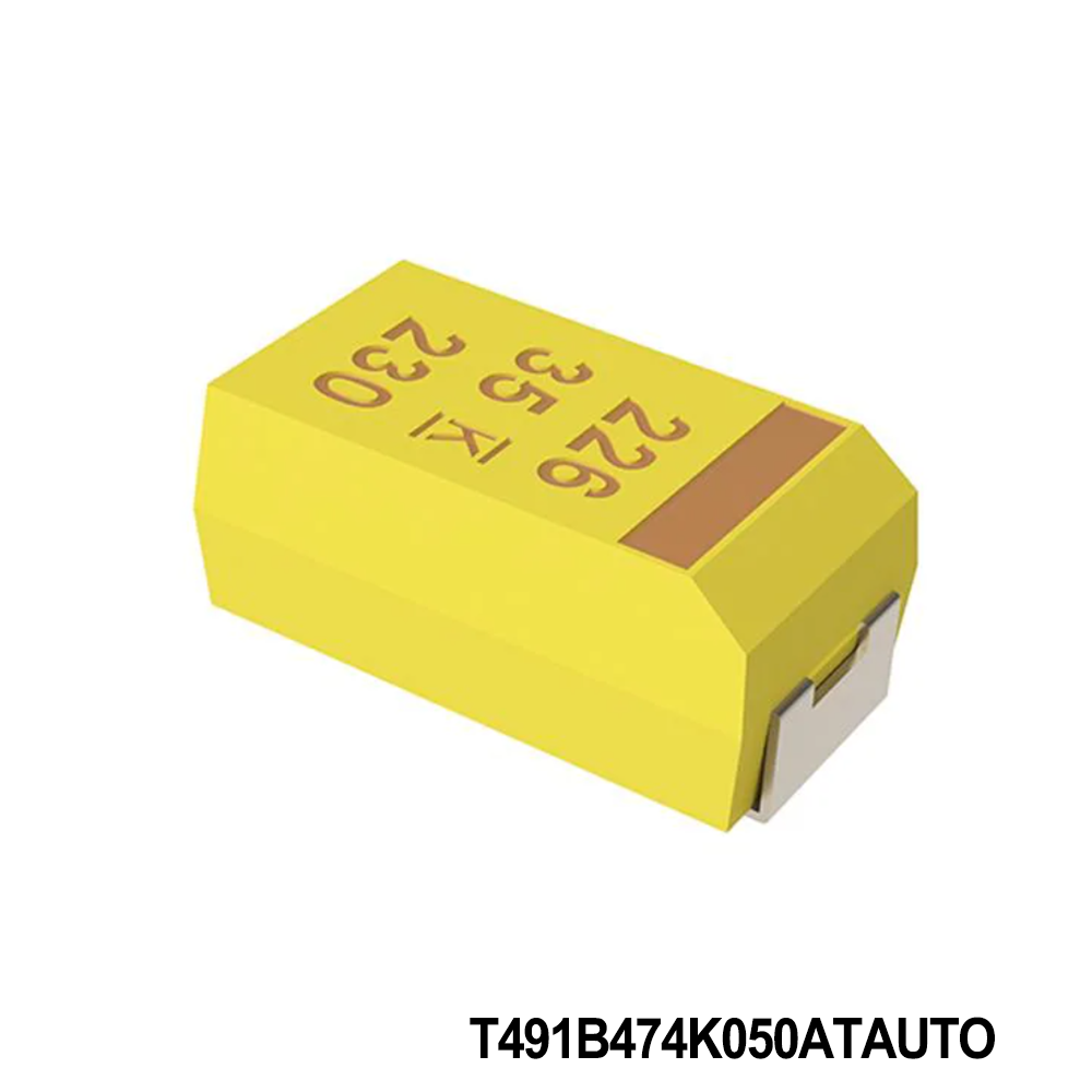 KEMET T491B474K050ATAUTO Tantalum Capacitors - Solid SMD 50V 0.47uF 1311 10 % ESR=45mOhms AECQ200