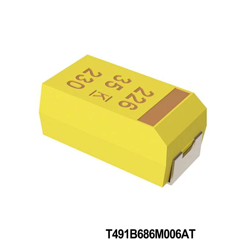 KEMET T491B686M006AT Tantalum Capacitors - Solid SMD 6.3V 68uF 1311 20% ESR=900mOhms