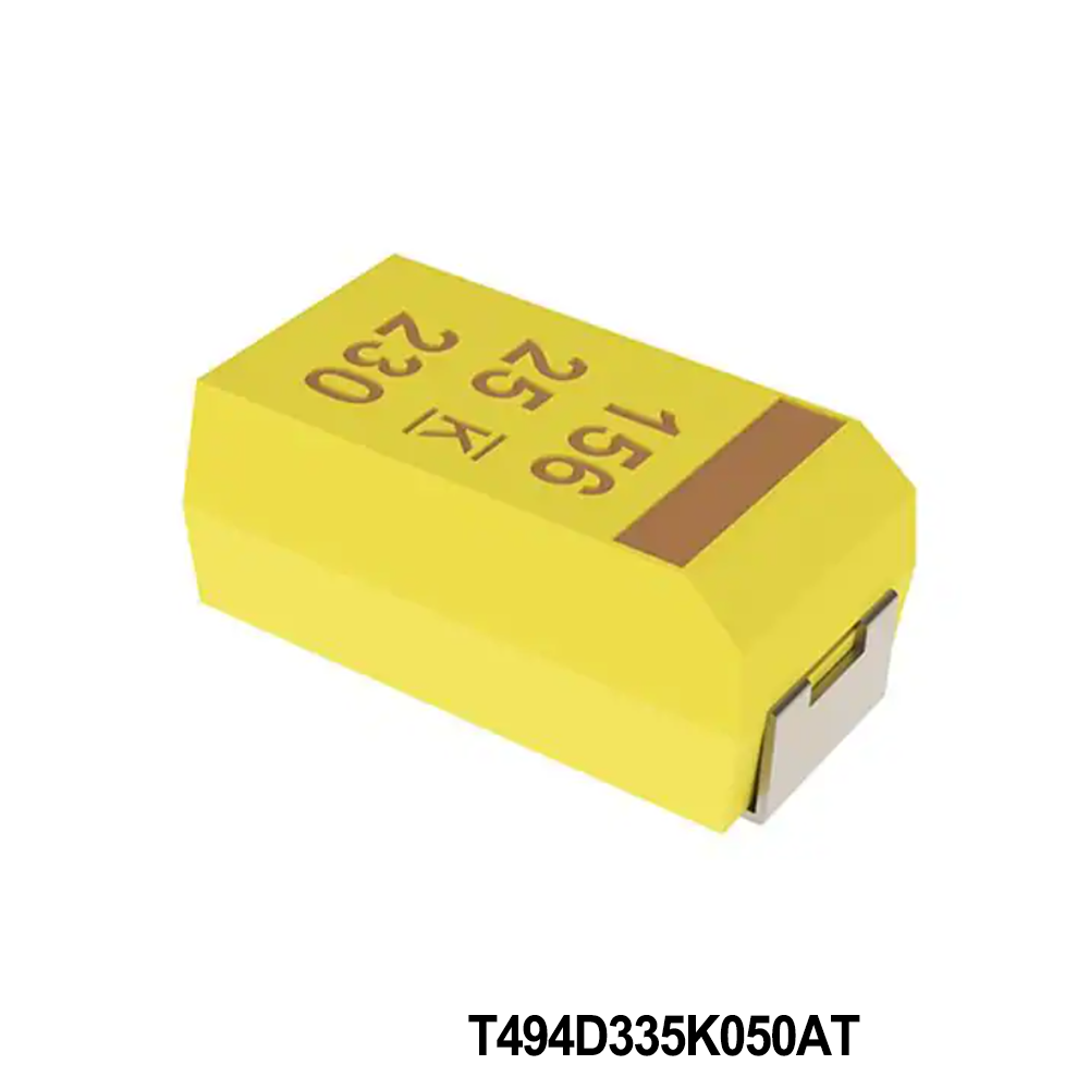 KEMET T494D335K050AT Tantalum Capacitors - Solid SMD 50V 3.3uF 2917 10% ESR=800 mOhms