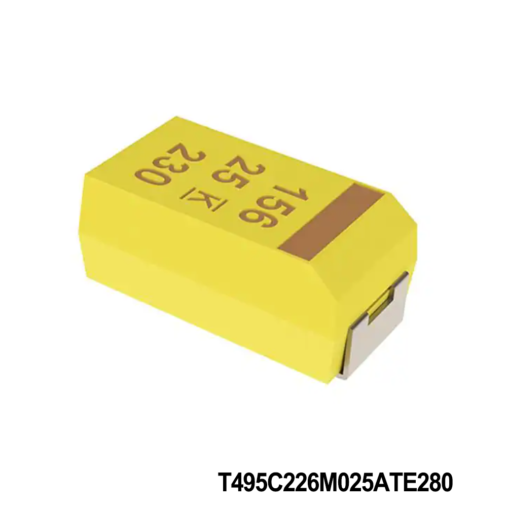 KEMET T495C226M025ATE280 Tantalum Capacitors - Solid SMD 25V 22uF 20% ESR=280mOhms