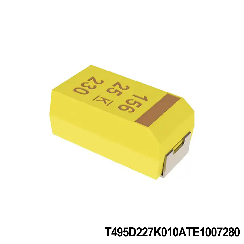 KEMET T495D227K010ATE1007280 Tantalum Capacitors - Solid SMD 10V 220uF 10% ESR=100mOhms