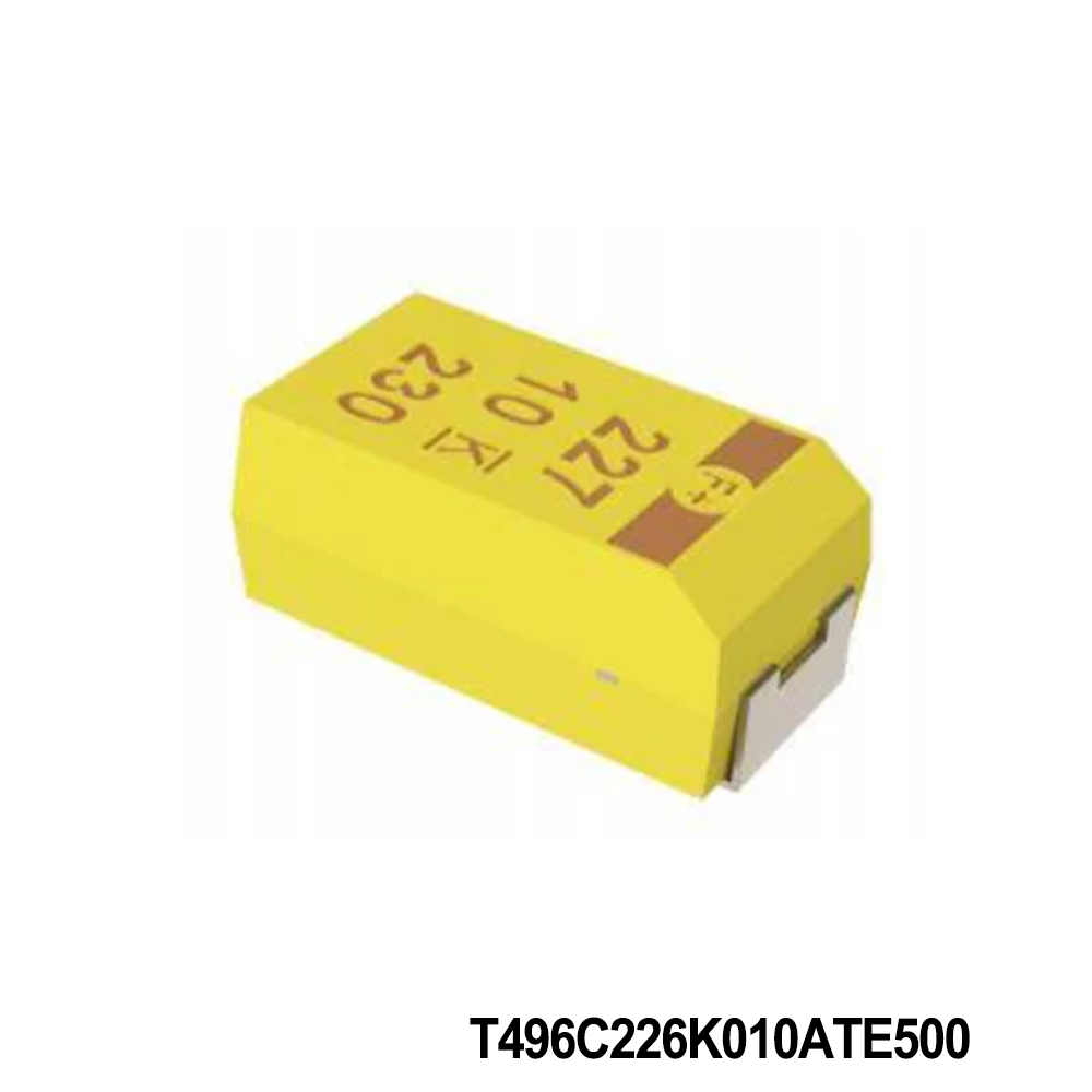 KEMET T496C226K010ATE500 Tantalum Capacitors - Solid SMD 10V 22uF 2312 10% ESR=500mOhms