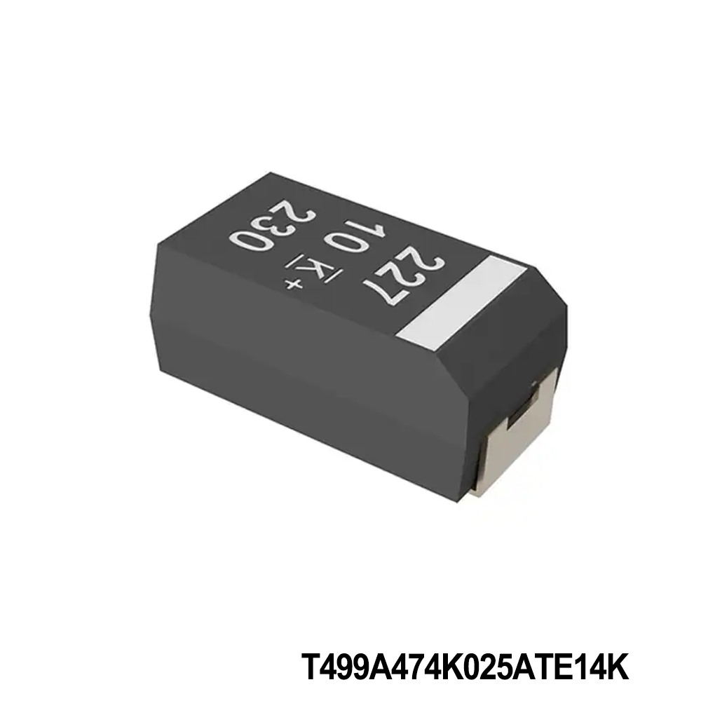 KEMET T499A474K025ATE14K Tantalum Capacitors - Solid SMD 25V 0.47uF 1206 10% ESR=14ohms
