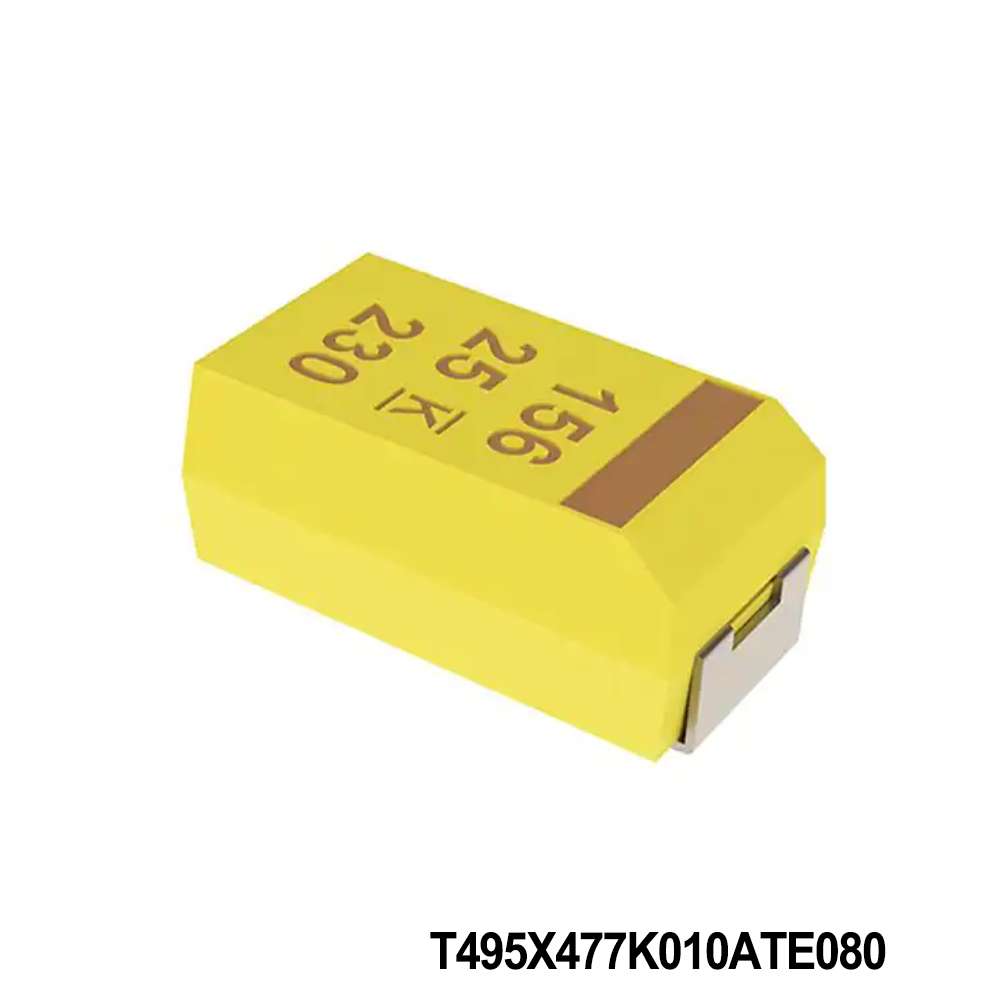 KEMET T495X477K010ATE080 Tantalum Capacitors - Solid SMD 10V 470uF 10% ESR=80mOhms