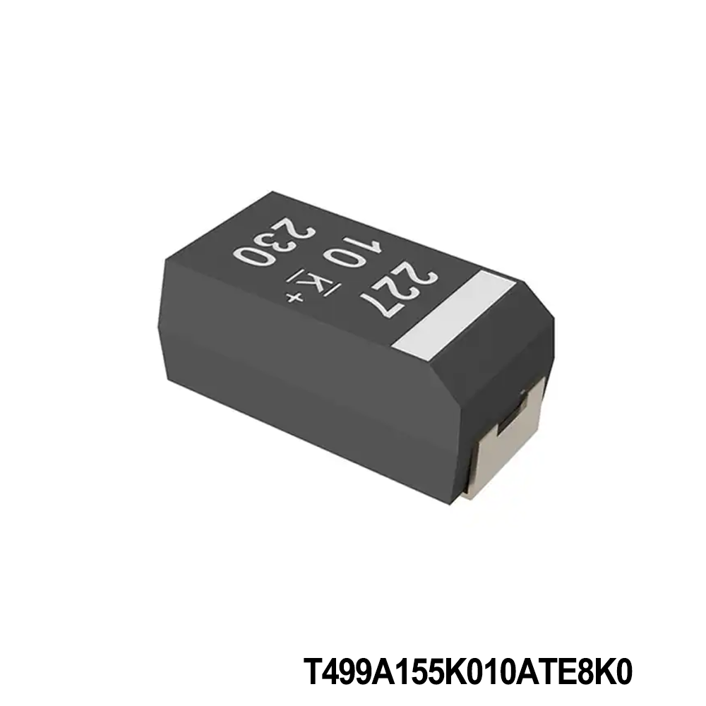 KEMET T499A155K010ATE8K0 Tantalum Capacitors - Solid SMD 10V 1.5uF 1206 10% ESR=8ohms