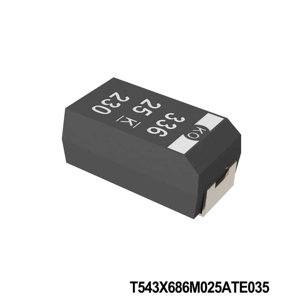KEMET T543X686M025ATE035 Tantalum Capacitors - Polymer 25Volt 68uF 2912 20% ESR=35mOhms