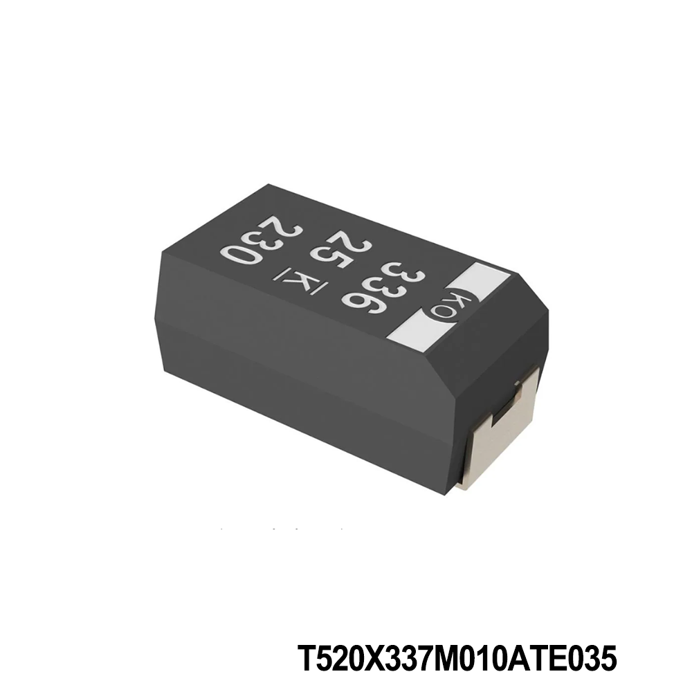 KEMET T520X337M010ATE035 Tantalum Capacitors - Polymer 10V 330uF 20% ESR=35mOhms