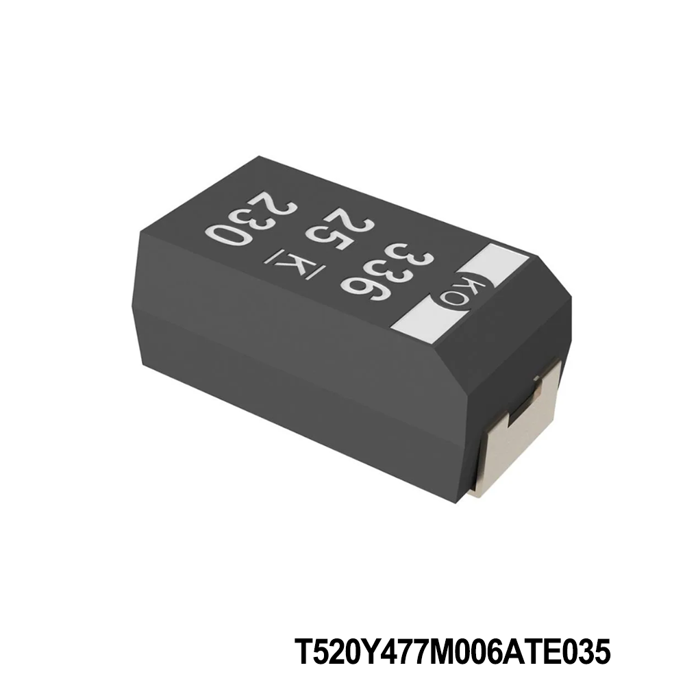 KEMET T520Y477M006ATE035 Tantalum Capacitors - Polymer 6.3V 470uF 2917 20% ESR=35mOhms