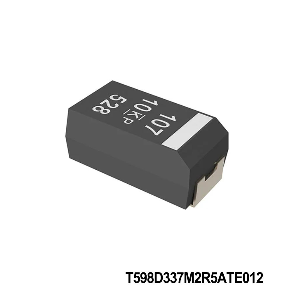 KEMET T598D337M2R5ATE012 Tantalum Capacitors - Polymer 2.5V 330uF 7343 20% ESR=0.012Ohms AECQ2