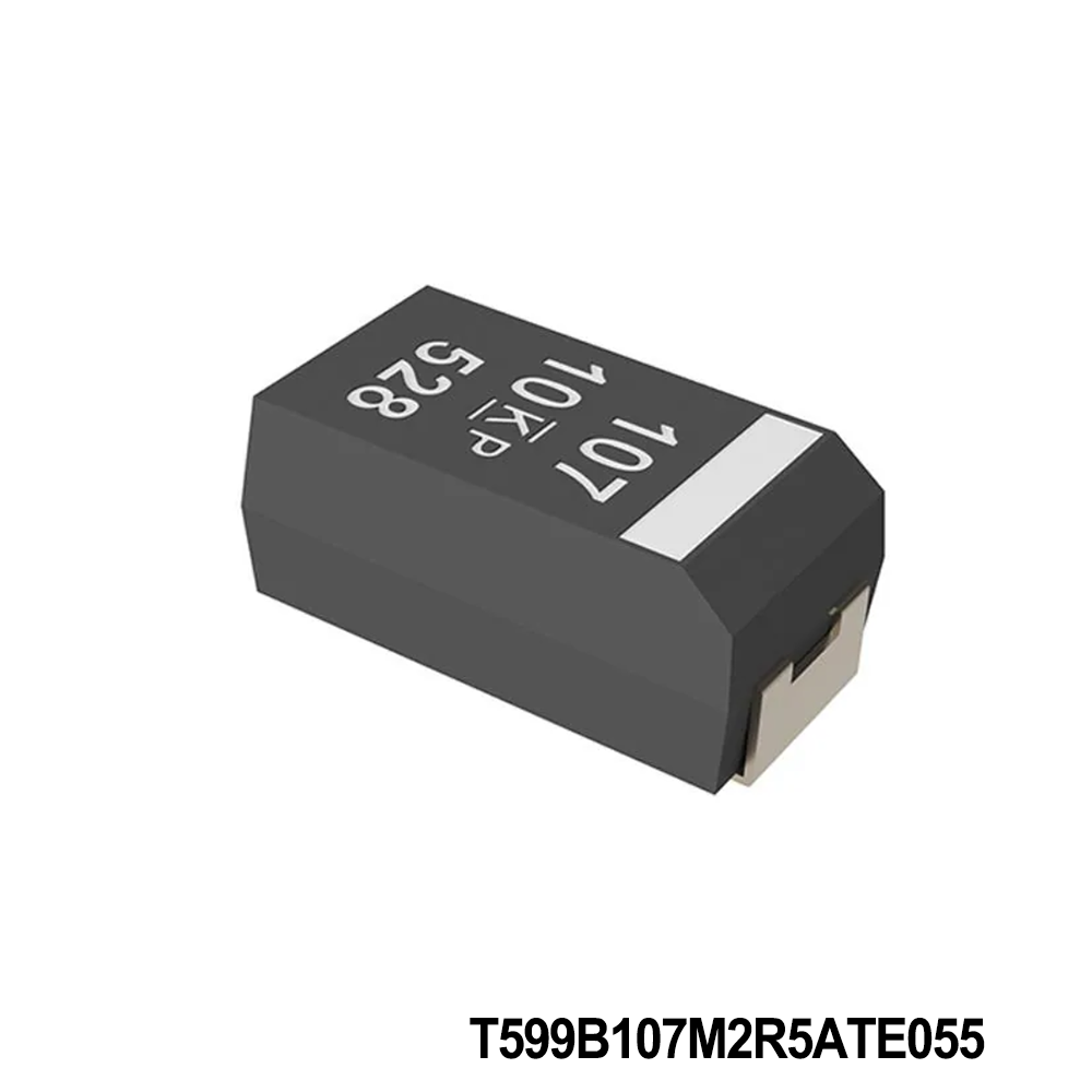 KEMET T599B107M2R5ATE055 Tantalum Capacitors - Polymer 2.5V 100uF 3528 20% ESR=0.055Ohms AECQ2
