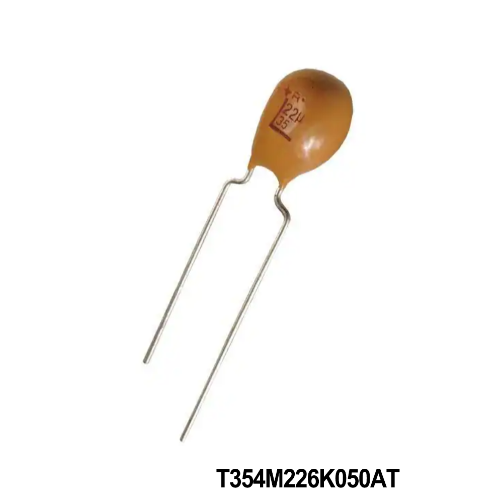 KEMET T354M226K050AT Tantalum Capacitors - Solid Leaded 50volt 22uF 10% M case