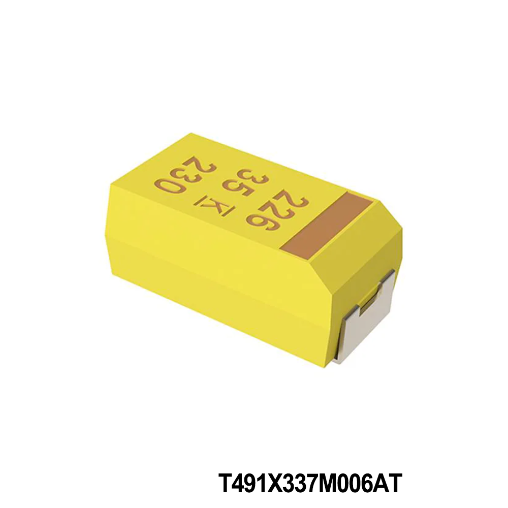 KEMET T491X337M006AT Tantalum Capacitors - Solid SMD 6.3V 330uF 2917 20% ESR=400mOhms