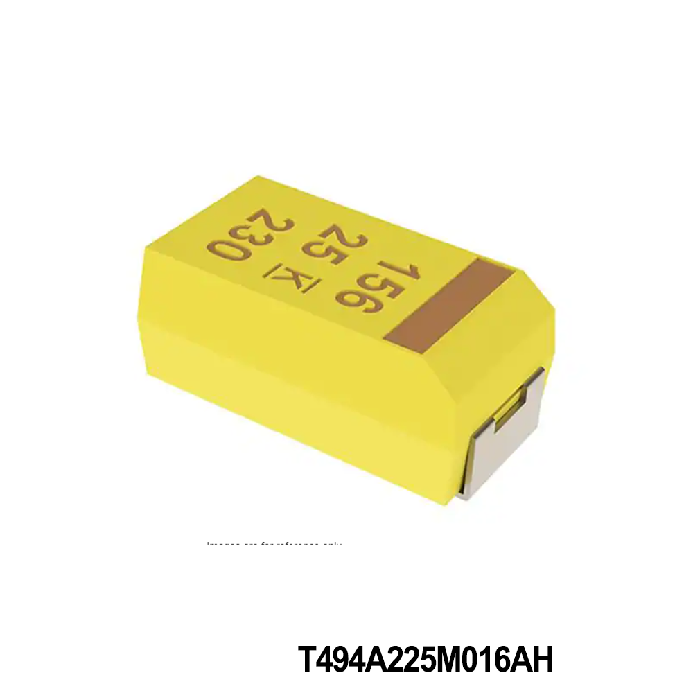 KEMET T494A225M016AH Tantalum Capacitors - Solid SMD 16V 2.2uF 1206 20% ESR=4 Ohms