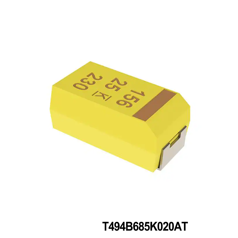 KEMET T494B685K020AT Tantalum Capacitors - Solid SMD 20V 6.8uF 1311 10% ESR=1ohms