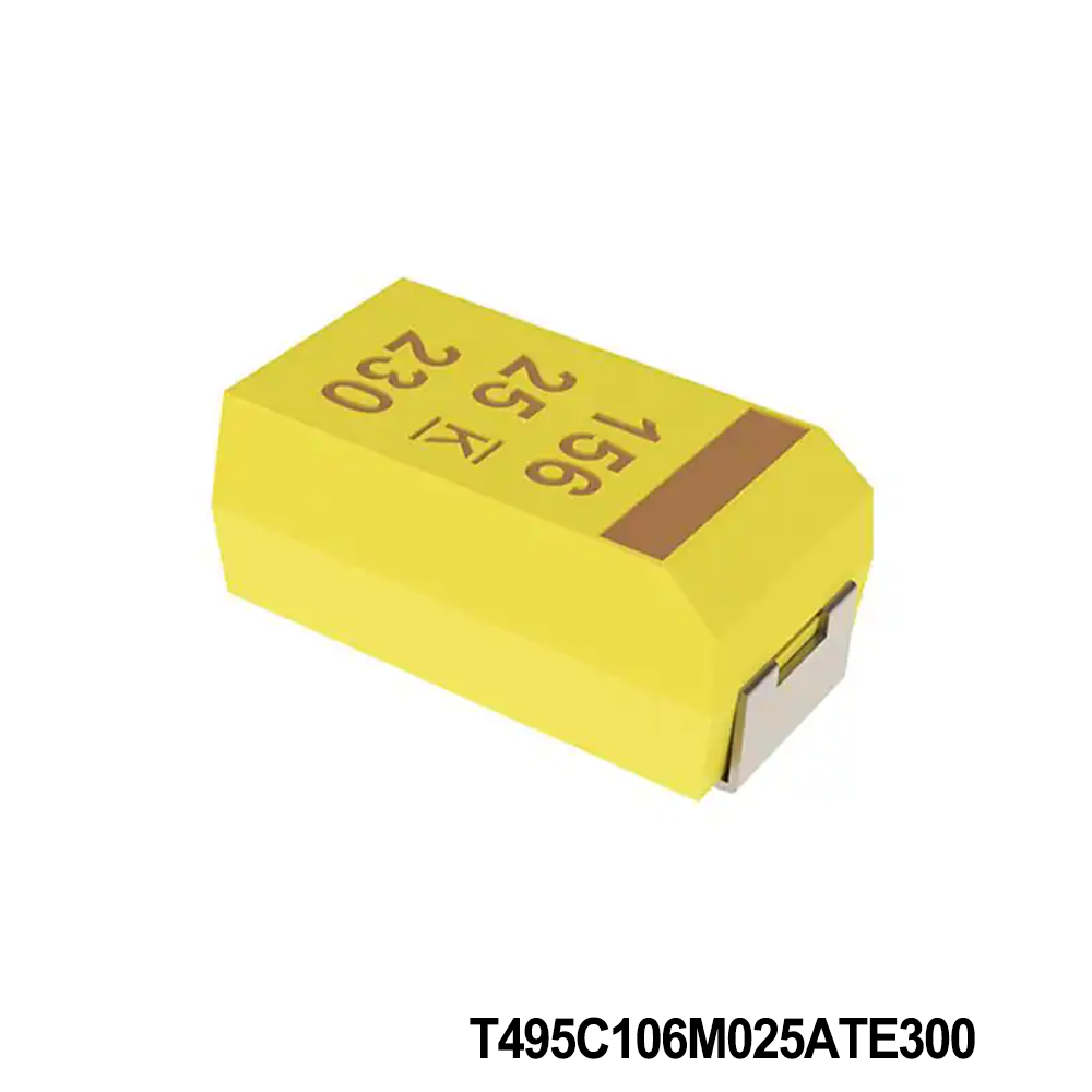 KEMET T495C106M025ATE300 Tantalum Capacitors - Solid SMD 25V 10uF 2312 20% ESR=300mOhms