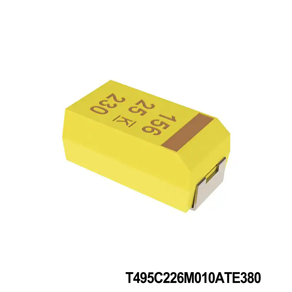 KEMET T495C226M010ATE380  Tantalum Capacitors - Solid SMD 10V 22uF 2312 20% ESR=380mOhms