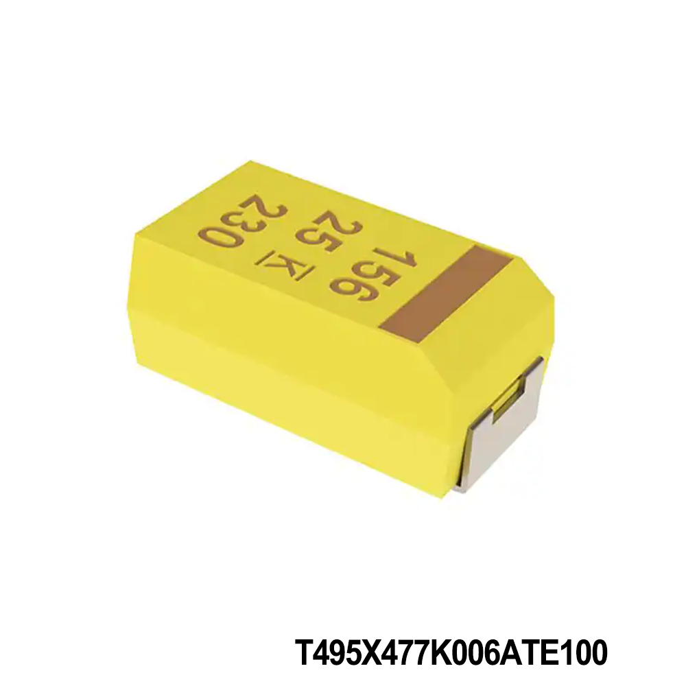 KEMET T495X477K006ATE100 Tantalum Capacitors - Solid SMD 6.3V 470uF 2917 10% ESR=100mOhms