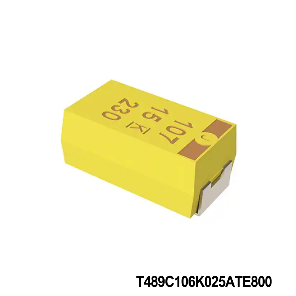 KEMET T489C106K025ATE800 Tantalum Capacitors - Solid SMD 25V 10uF 10% ESR=800mOhms