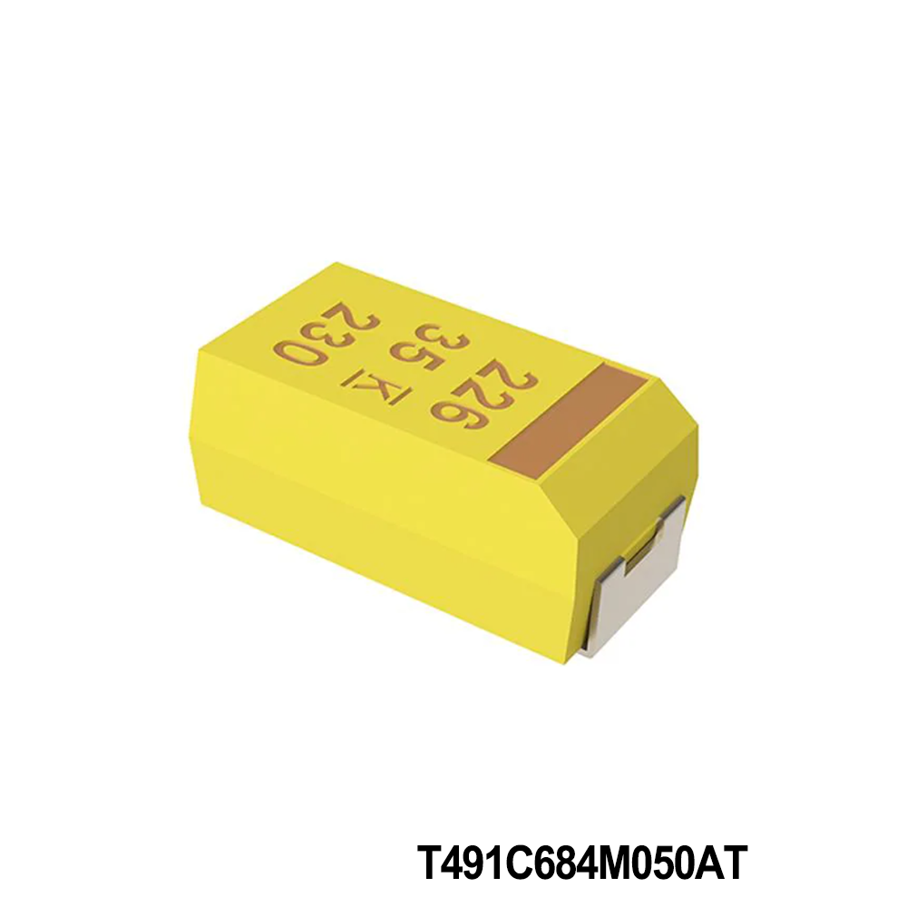 KEMET T491C684M050AT Tantalum Capacitors - Solid SMD 50V 0.68uF 2312 20% ESR=10ohms