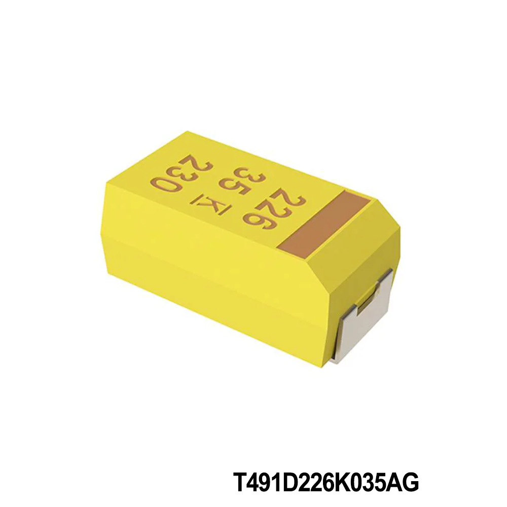 KEMET T491D226K035AG Tantalum Capacitors - Solid SMD 35V 22uF 10% ESR=0.7Ohms
