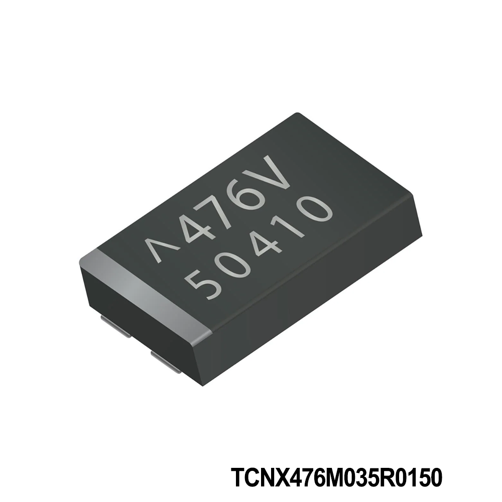 TCNX476M035R0150 KYOCERA AVX Tantalum Capacitors  47uF 35VDC 20% TOL 2 917