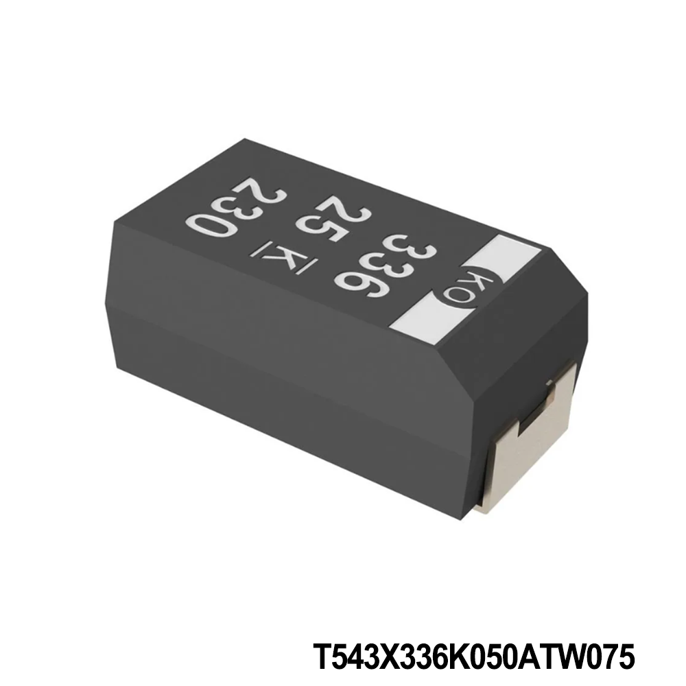 T543X336K050ATW075 KEMET Tantalum Capacitors - Polymer 50V 33uF 2917 10%