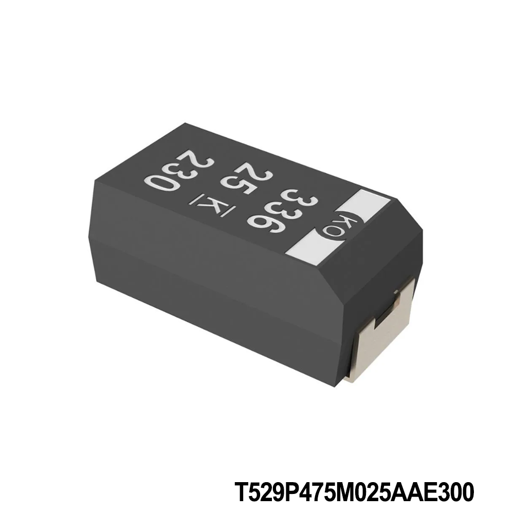 T529P475M025AAE300 KEMET Tantalum Capacitors - Polymer 25V 4.7uF 0805 20%