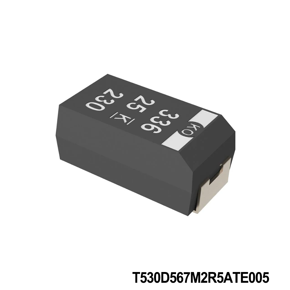 T530D567M2R5ATE005 KEMET Tantalum Capacitors - Polymer 2.5V 560uF 2917 20% 