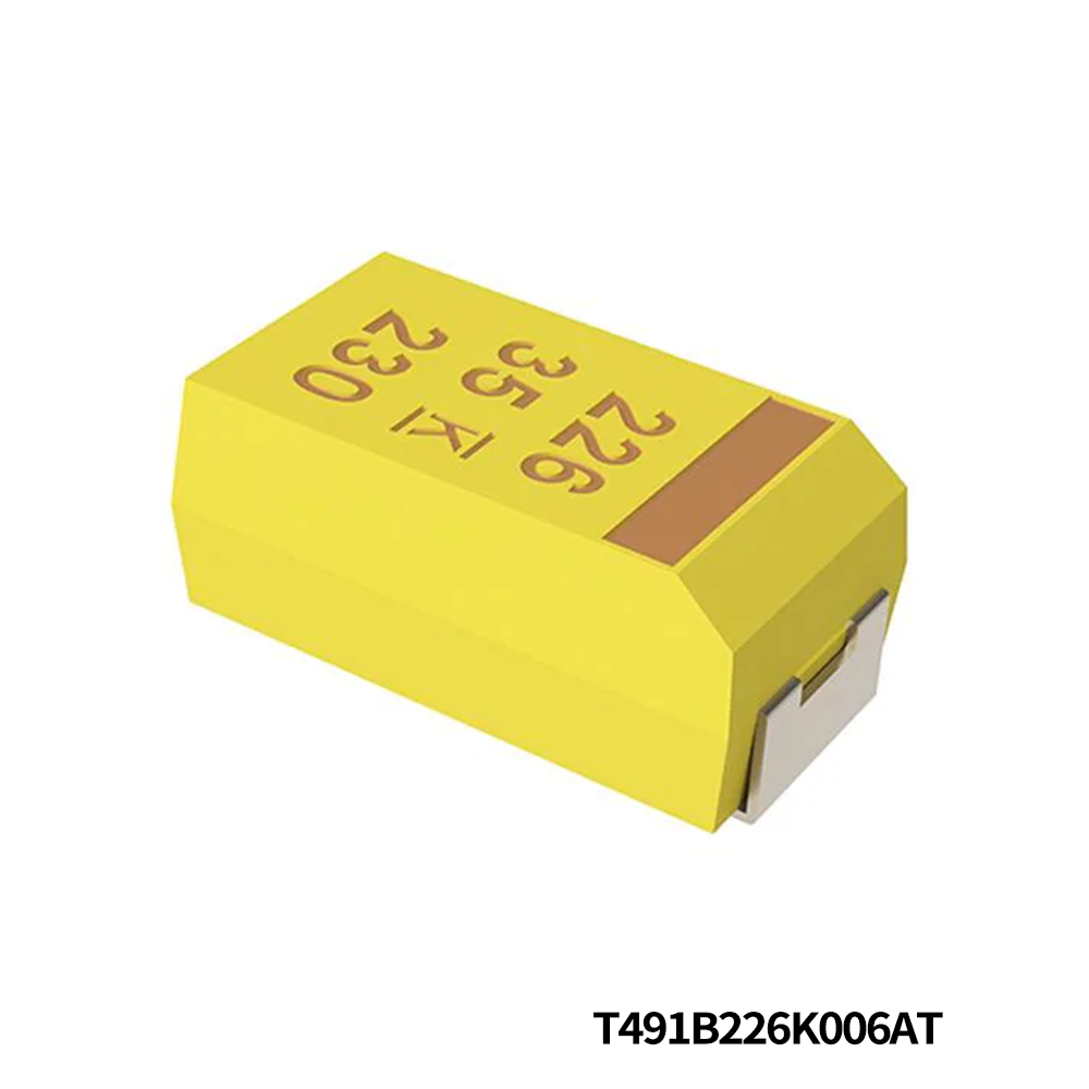 T491B226K006AT KEMET Tantalum Capacitors - Solid SMD 6.3V 22uF 1311 10%