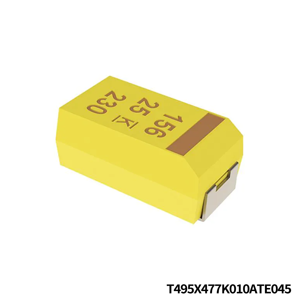 T495X477K010ATE045 KEMET Tantalum Capacitors - Solid SMD 10V 470uF 2917 10%