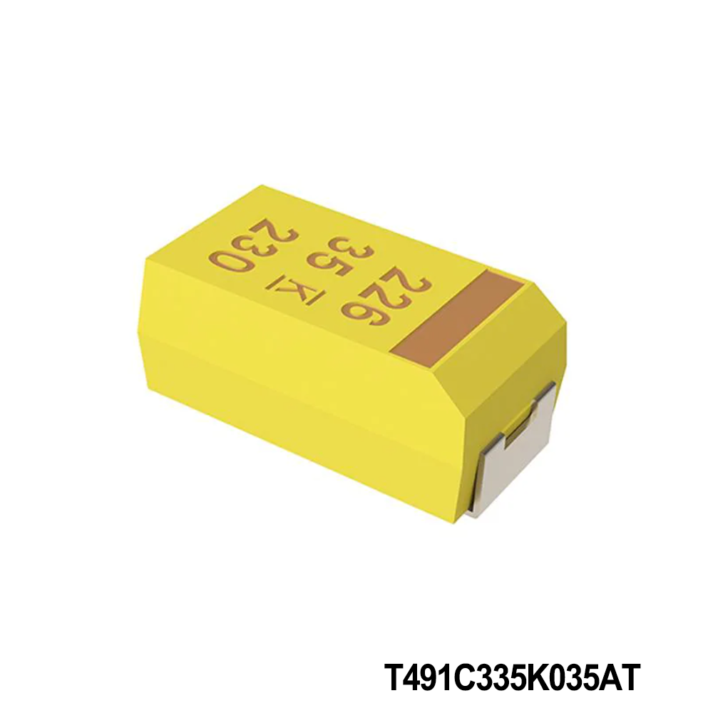 T491C335K035AT KEMET Tantalum Capacitors - Solid SMD 35V 3.3uF 2312 10%