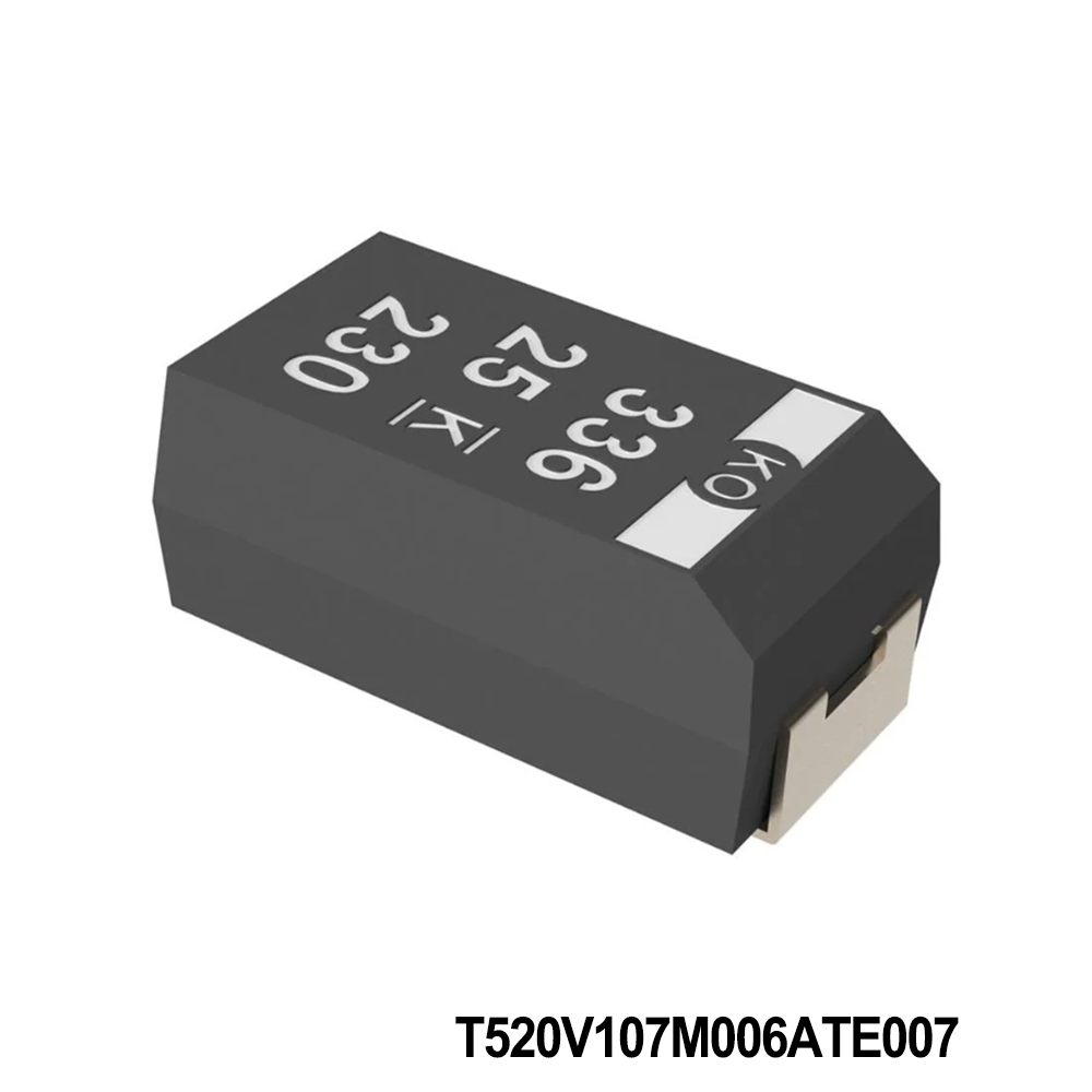 T520V107M006ATE007 KEMET Tantalum Capacitors - Polymer 6.3V 100uF 2917 20%