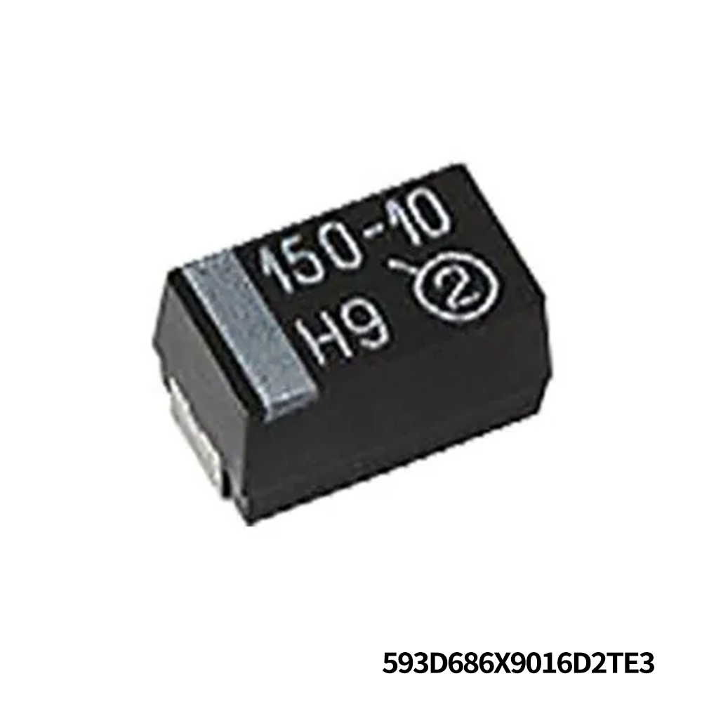 593D686X9016D2TE3 Vishay / Sprague Tantalum Capacitors - Solid SMD 68uF 16volts 10% 