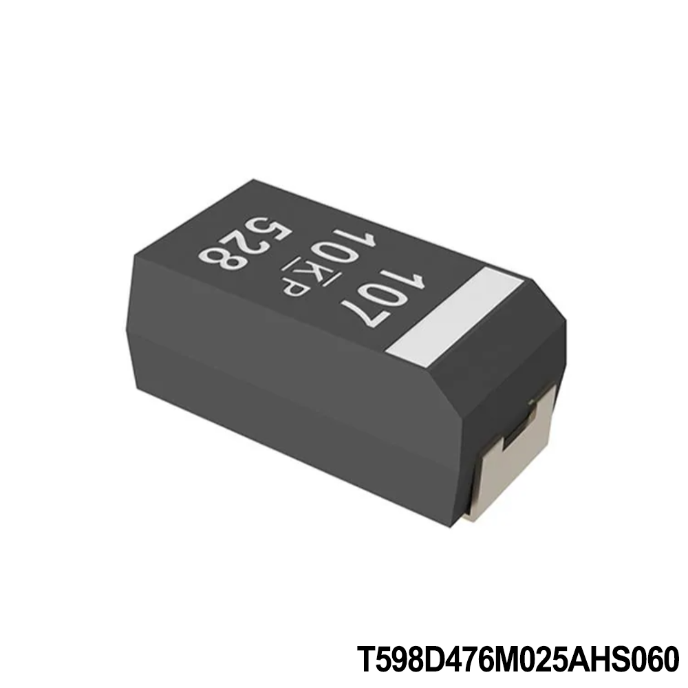 T598D476M025AHS060 KEMET Tantalum Capacitors - Polymer 25V 47uF 20% SnPb 5%