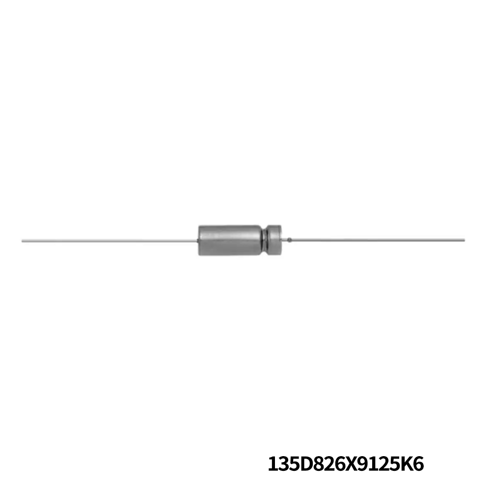 135D826X9125K6 Vishay Tantalum Capacitors - Wet 125volts 82uF 10% 
