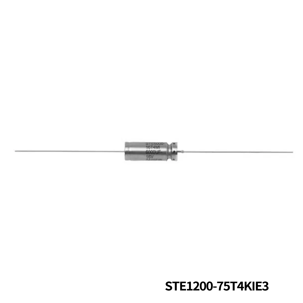 STE1200-75T4KIE3 Vishay / Sprague Tantalum Capacitors - Wet SuperTan Wet Tantalum Capacitors With Hermetic Seal, Extended Range