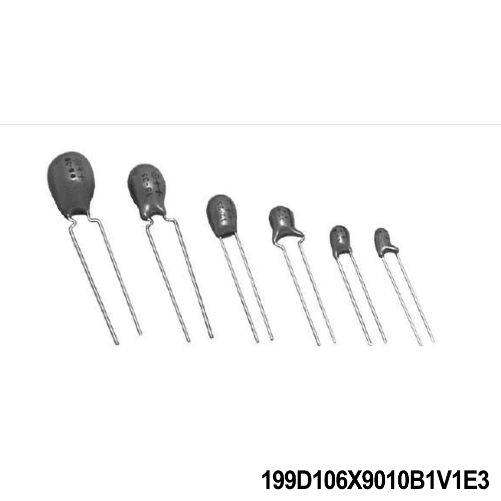 199D106X9010B1V1E3 Vishay / Sprague Tantalum Capacitors - Solid Leaded 10uF 10volts 10% B case Radial