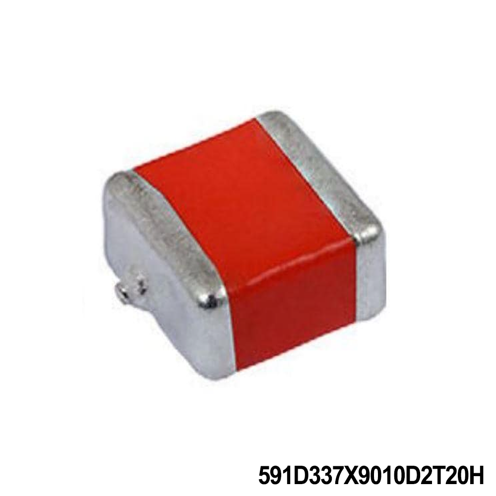 591D337X9010D2T20H Vishay / Sprague Tantalum Capacitors - Solid SMD 330uF 10volts 10% D case Conformal
