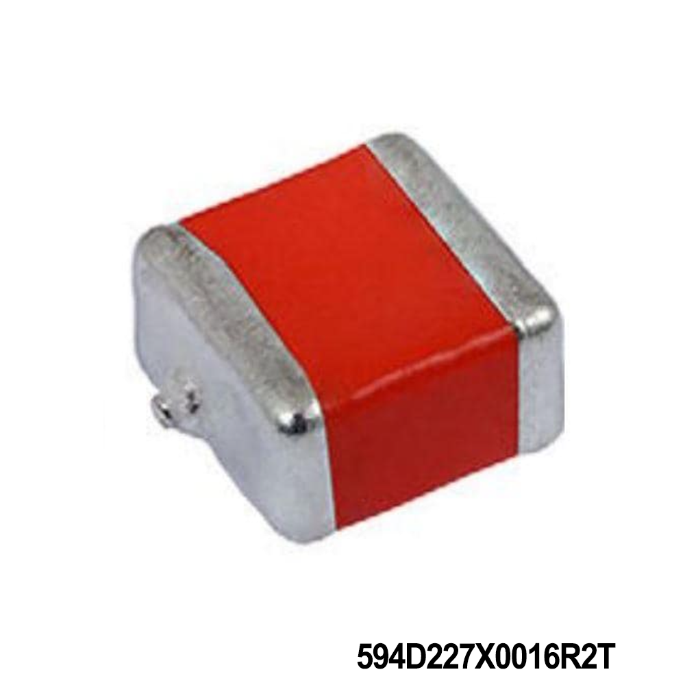 594D227X0016R2T Vishay / Sprague Tantalum Capacitors - Solid SMD 220uF 16volts 20% R case Conformal