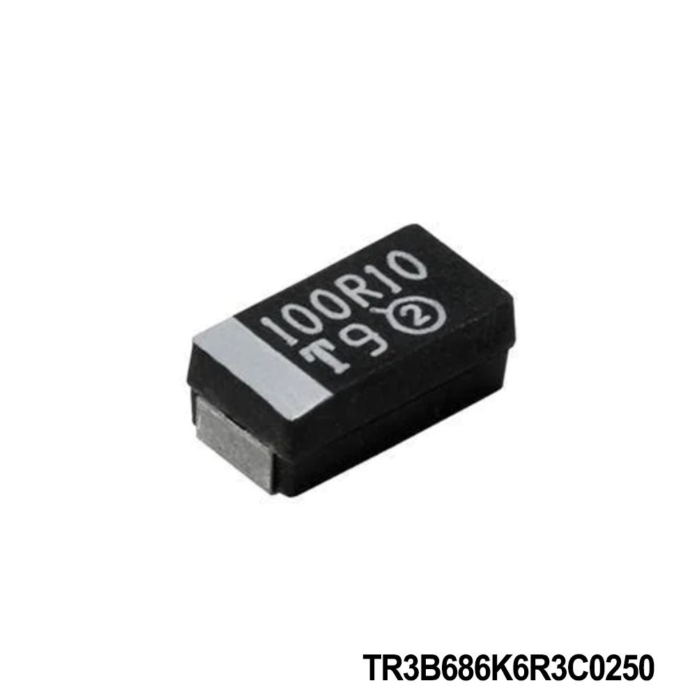 TR3B686K6R3C0250 Vishay / Sprague Tantalum Capacitors - Solid SMD 68uF 6.3volts 10% B cs ESR 0.25 Molded