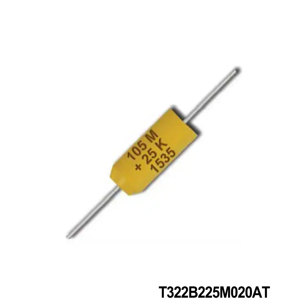 T322B225M020AT KEMET Tantalum Capacitors - Solid Leaded 20volts 2.2uF 20%