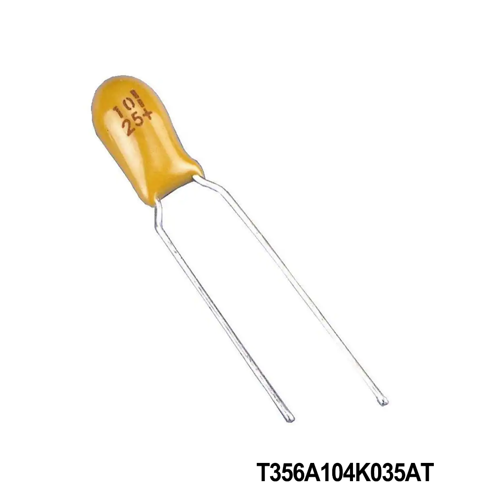 T356A104K035AT KEMET Tantalum Capacitors - Solid Leaded 35V 0.1uF 10% LS=5.08mm